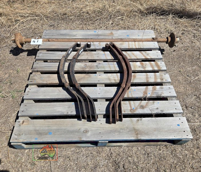 Trailer Axle & 2 Pairs of Leaf Spring Sets