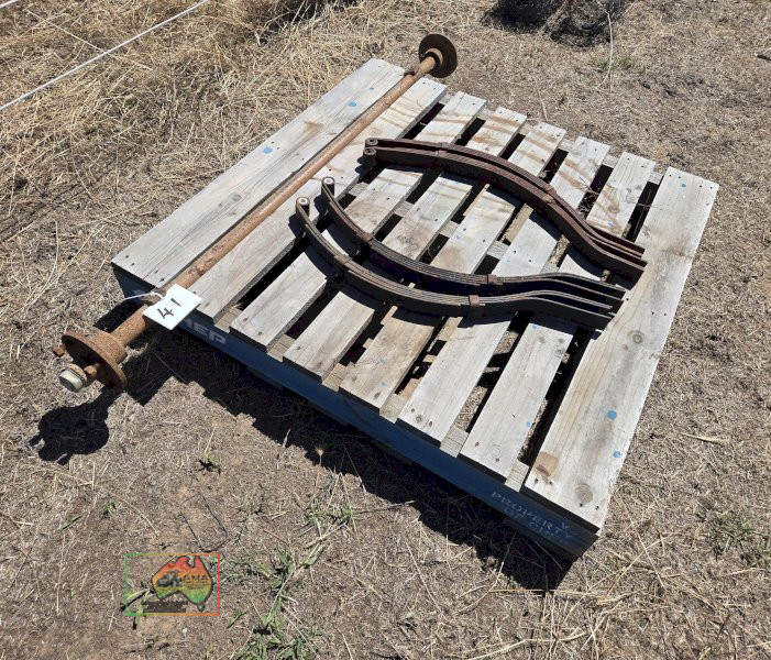 Trailer Axle & 2 Pairs of Leaf Spring Sets - photo 3