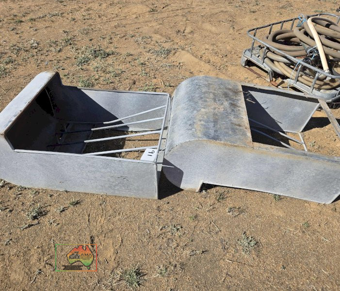 2x H/duty Galv. Hay Rack Feeders