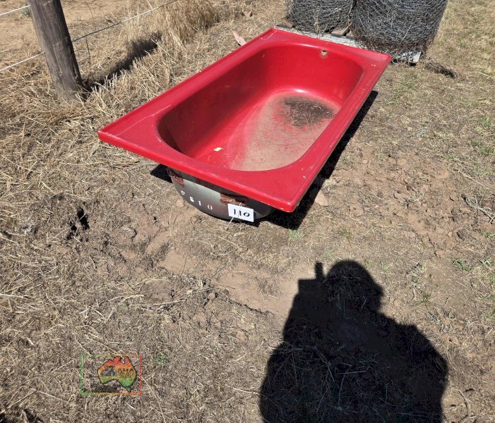 Red Bath Stock Trough