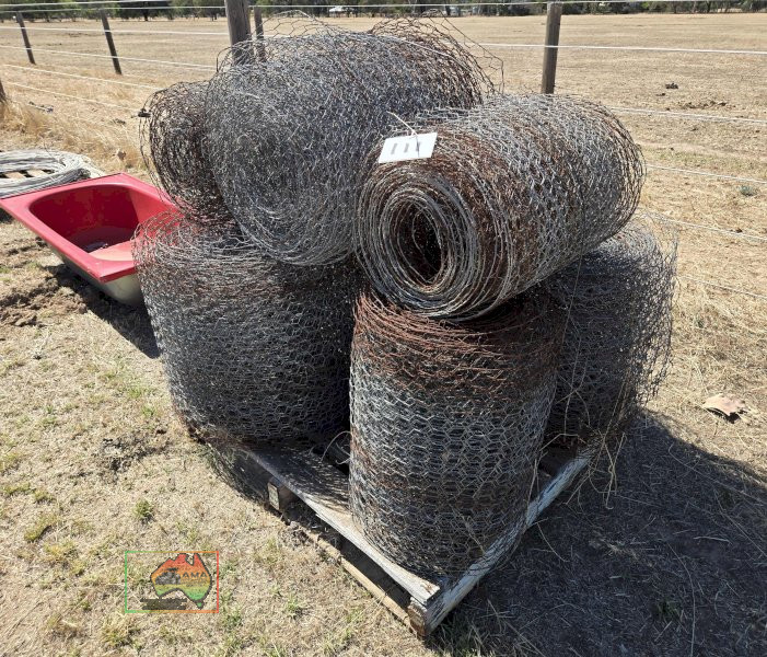 9 Rolls of Used Rabbit Netting