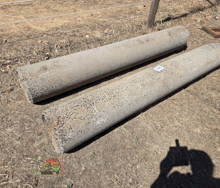 2x 8ft x 12" Concrete Pipes