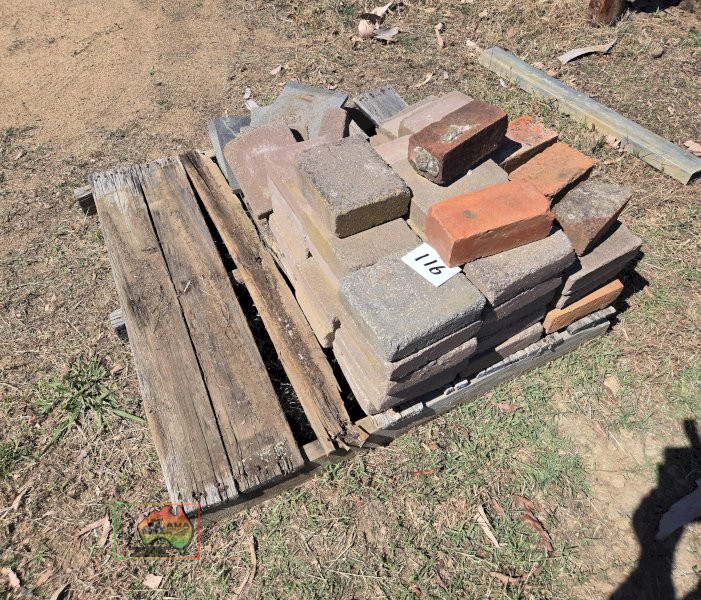 Pallet of Mixed Concrete Pavers