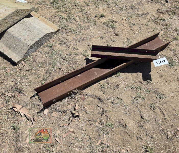 2 Lengths of Steel Channel Iron - photo 2