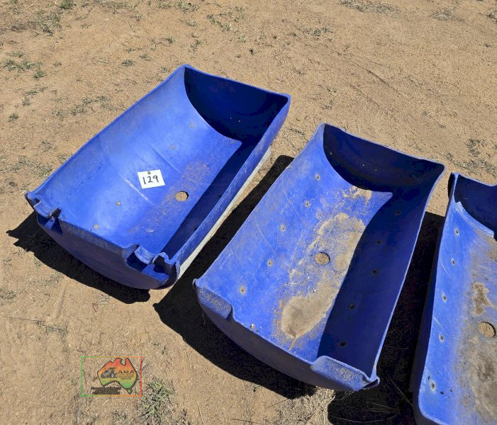 3x Feed Troughs on Skids
