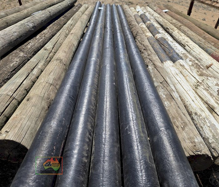 5x Plastic Coated Jump Poles 11'4" x 4"
