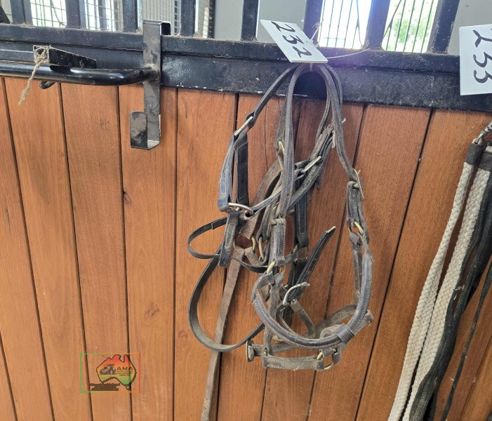 3x Leather Head Stalls