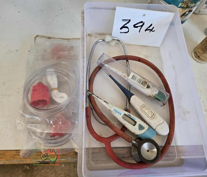 Stethoscope & Thermometers.