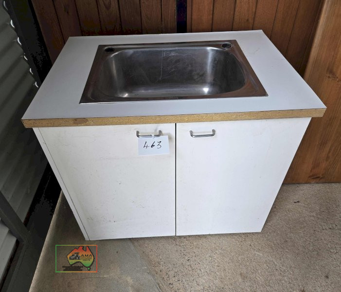Large Laundry Tub on 2 Pak Cupboard