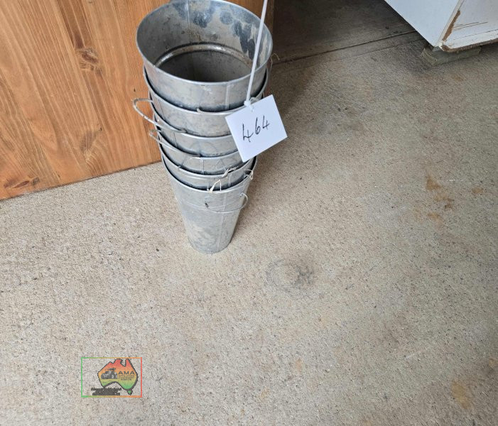 6x Galv. Flower Arrangement Buckets - photo 3