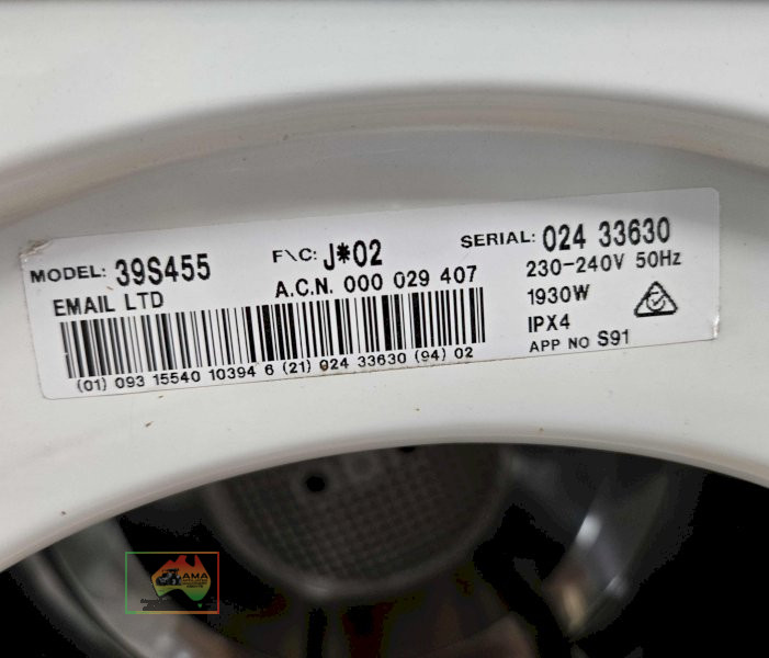 Simpson Sirocco 455 Clothes Dryer - photo 6