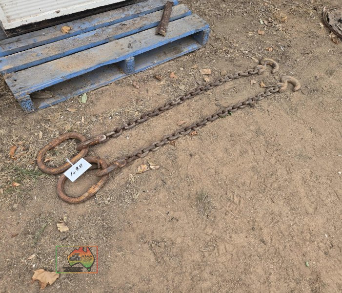 2x 5ft H/duty Lifting Chains