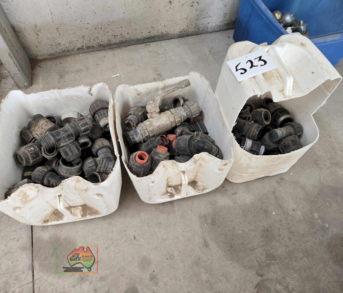 3 Tubs of Poly Pipe Fittings