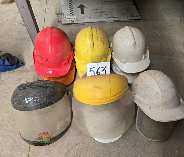 7x Hard Hats & 3x Safety Visors