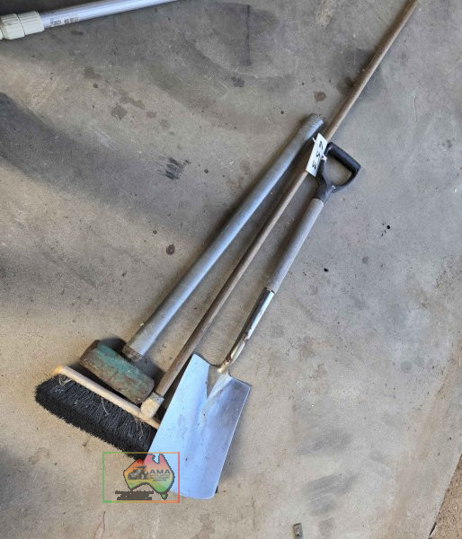 Spade, Broom, Sledge Hammer