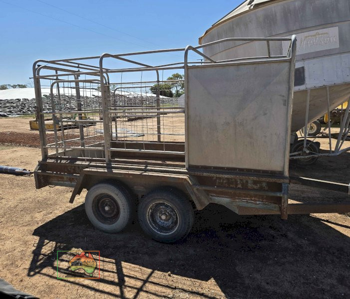 10 x 5 Tandem trailer with stock crate