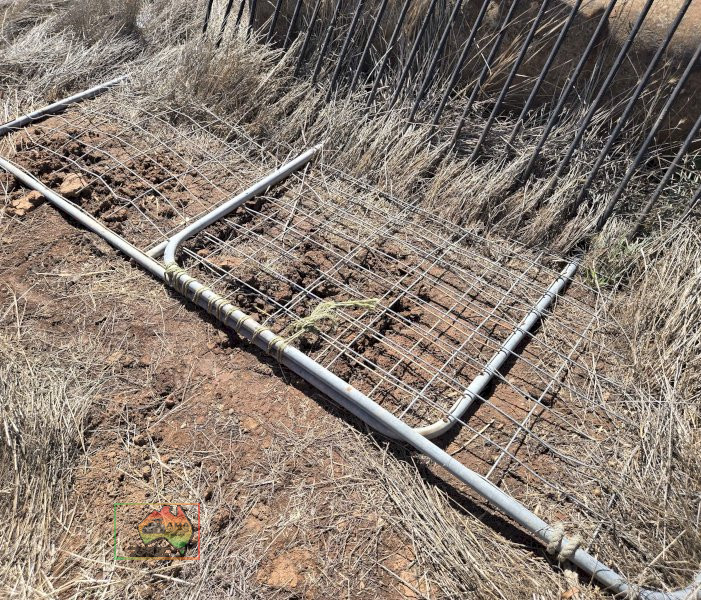 2 X Galvinized steel farm gates