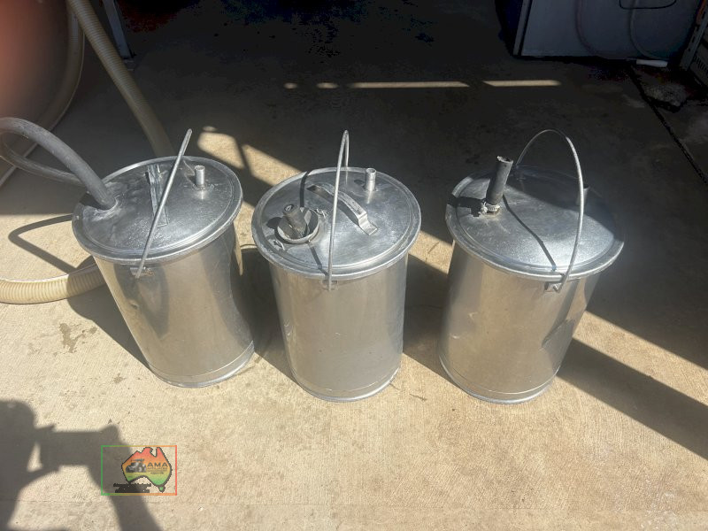 3 x stainless steel dairy test buckets - photo 2