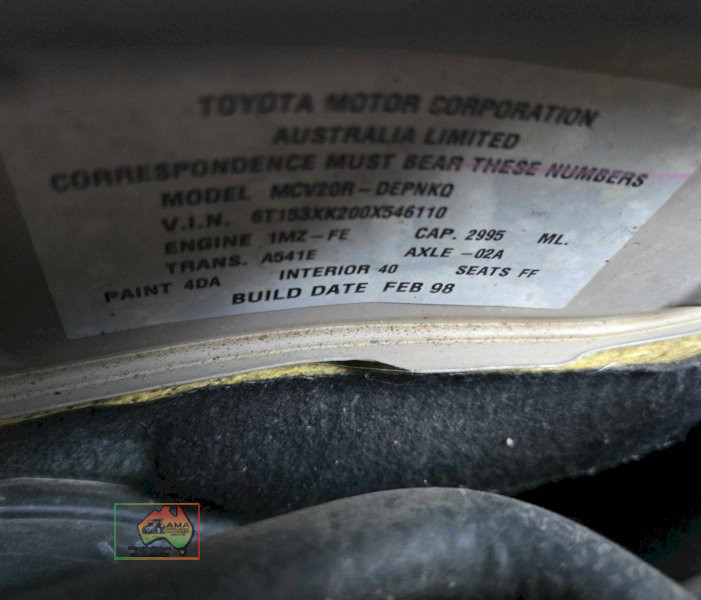 1998 Toyota Vienta VXi - photo 16