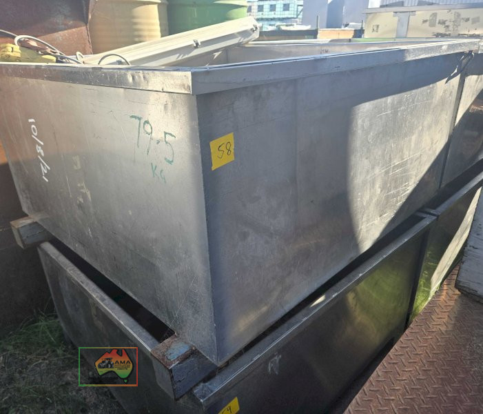 2 x Stainless steel food grade jacky bins - photo 3