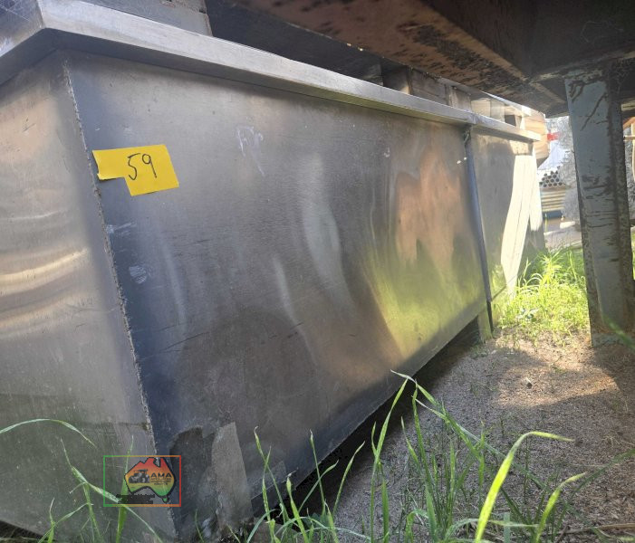 2 x stainless steel food grade jacky bins