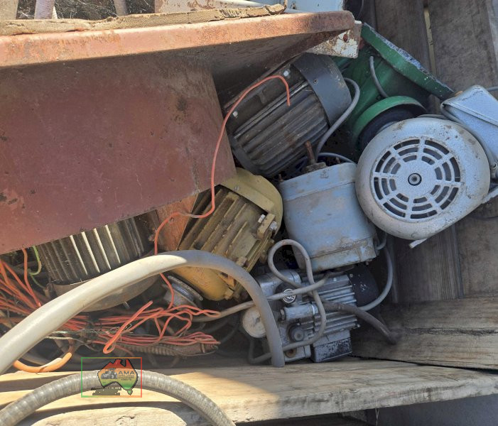 Bin of assorted electric motors and drives - photo 6