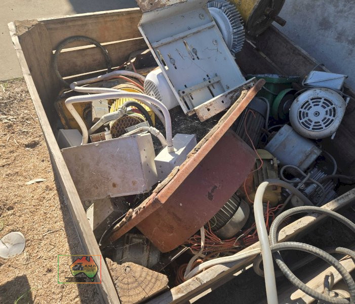 Bin of assorted electric motors and drives - photo 5