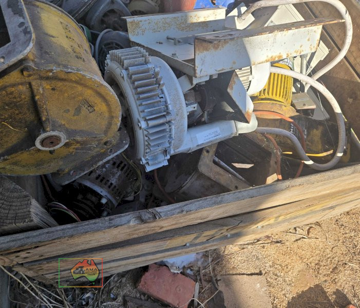Bin of assorted electric motors and drives - photo 3