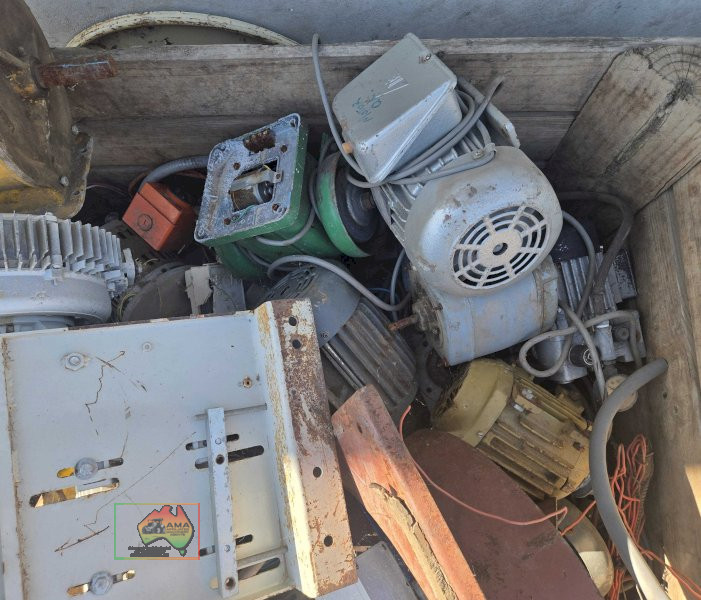Bin of assorted electric motors and drives - photo 2