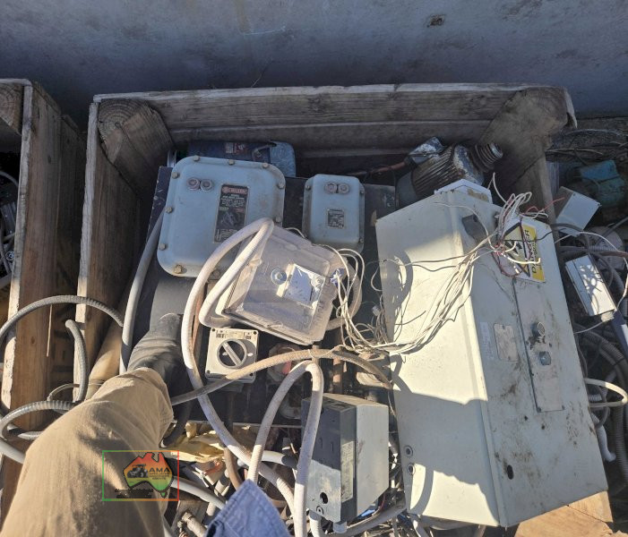Bin of various electric control boards and panels - photo 4