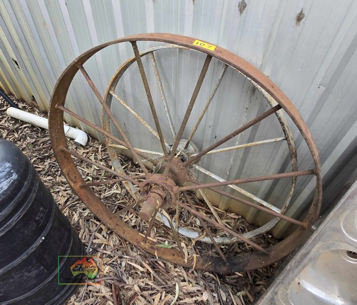 2x Steel Combine Wheels