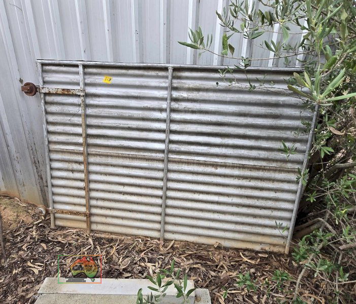Steel Shed Door on Rollers