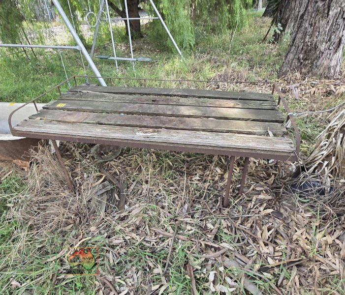 Steel Frame, Timber Top Potting Table 90x190cm - photo 2