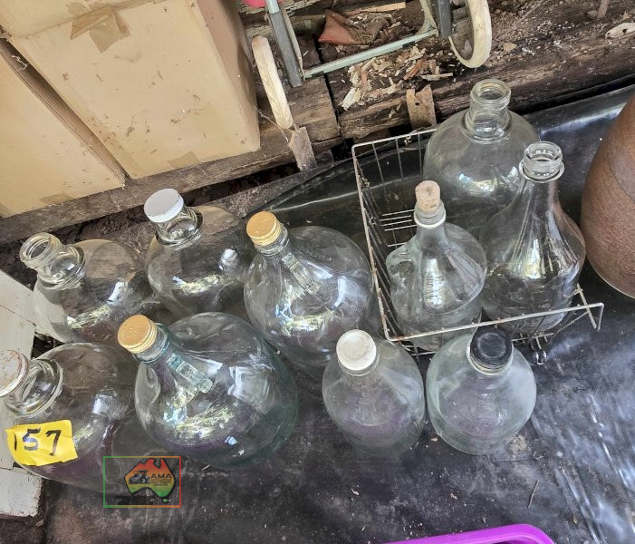 Assorted Glass Flagons