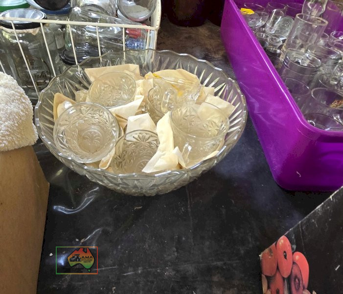 Punch Bowel & Glasses Set - photo 1