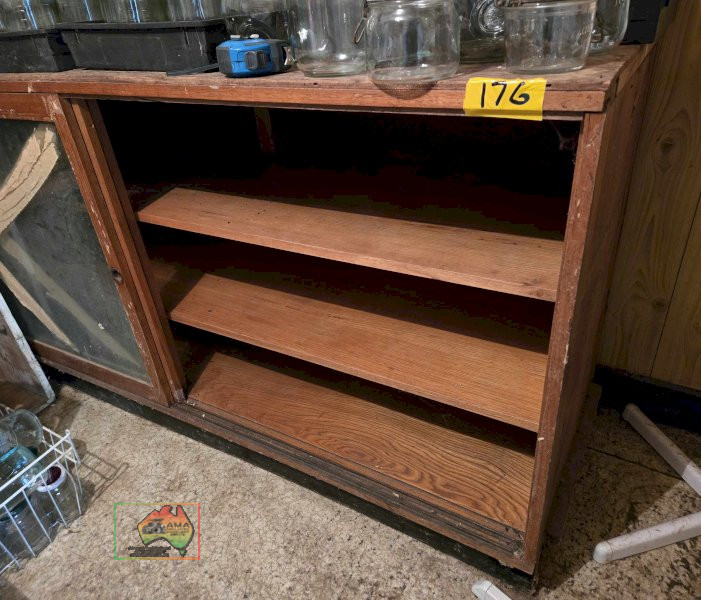 Glass Front 3 Shelf Cabinet 6ft x 2ft x 3ft
