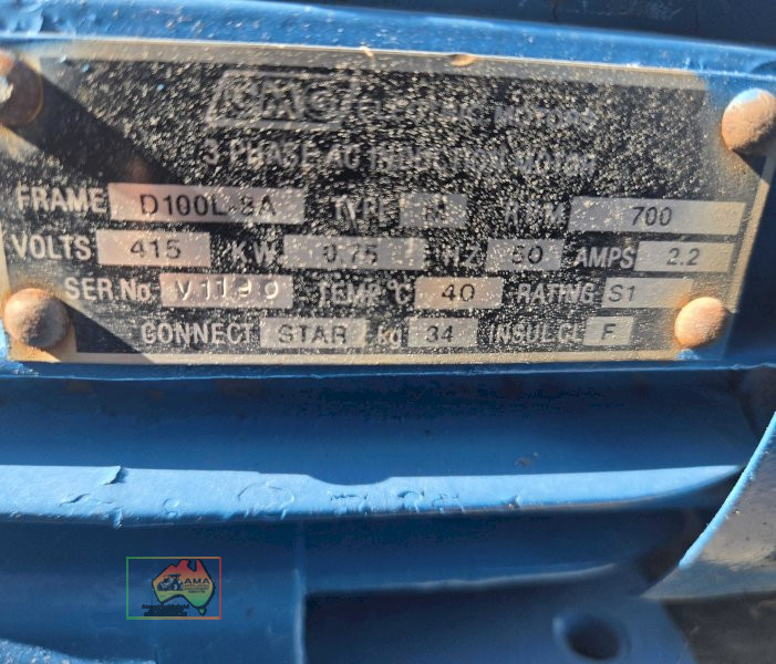0.75kw refurbished 3ph electric motor - photo 2