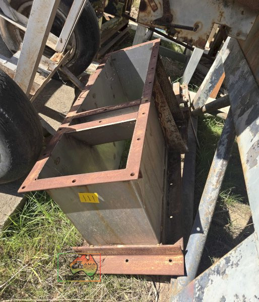 Steel box frame with small electric motor mount