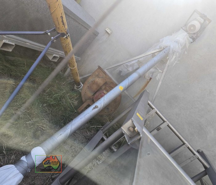 4" pencil auger on steel frame