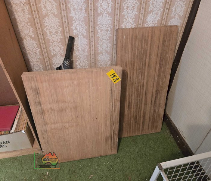 2 Large Timber Chopping Blocks