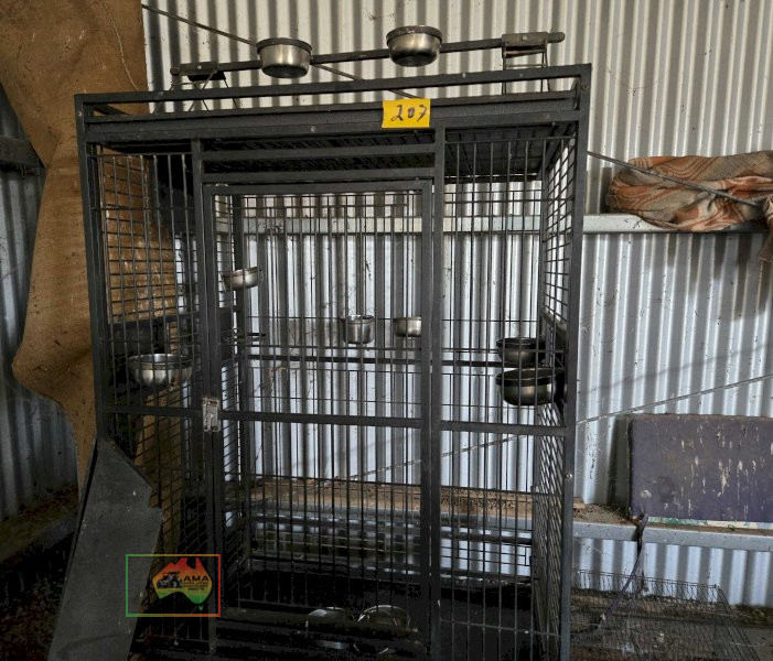 Powder Coated Deluxe Parrot Cage