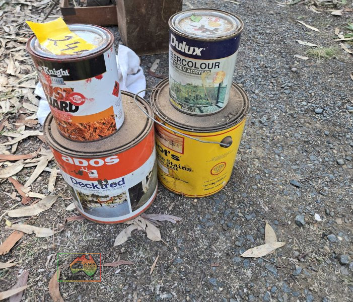 Assorted Tins of Paint