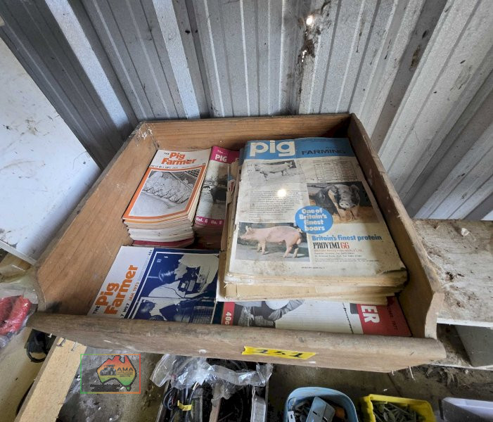 Box of Pig Farming Manuals