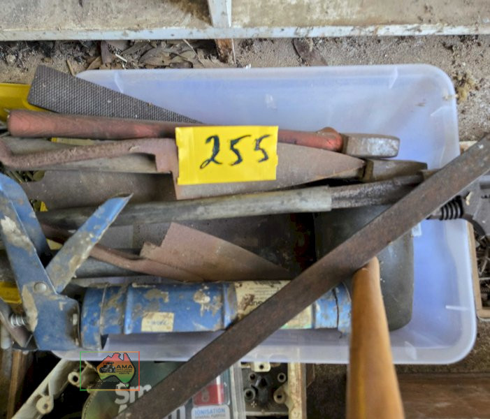 Box with Sheep Shears & Tools