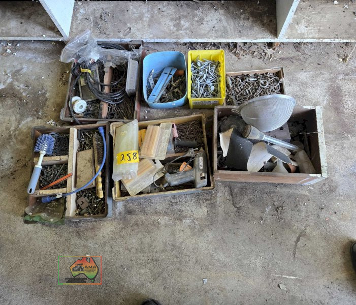 7 Tubs of Assorted Nails & Sundries - photo 2