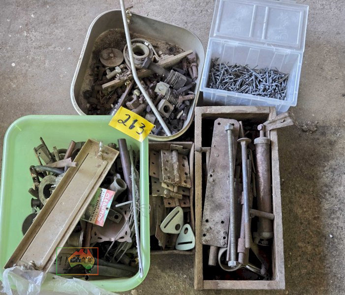 Boxes of Nails & Bolts etc..