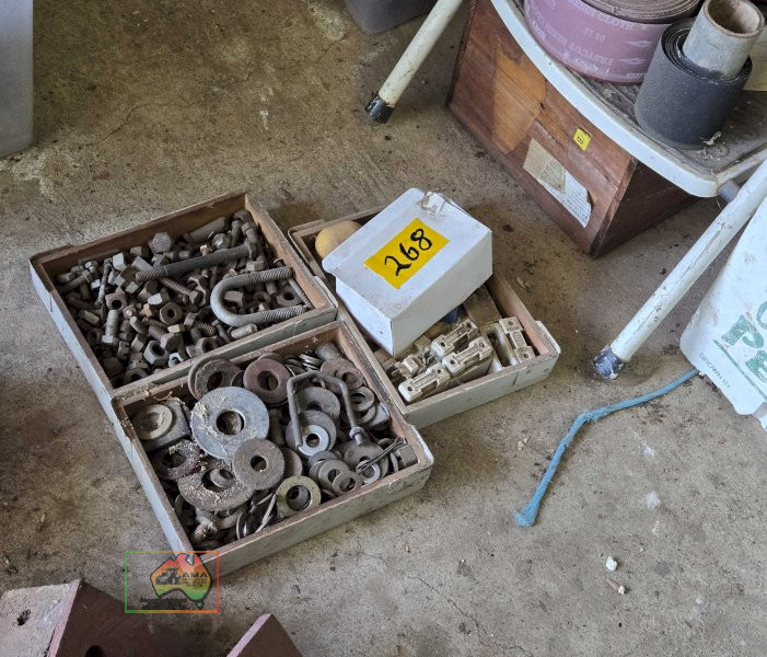 3 Trays of Bolts, Washers & Fuses