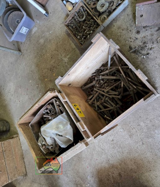 2 Timber Boxes of Bolts
