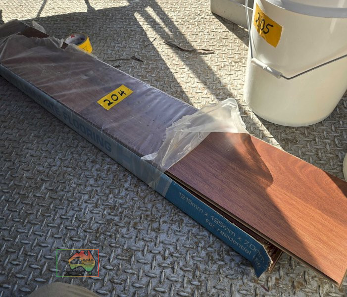 9 boxes of laminate flooring