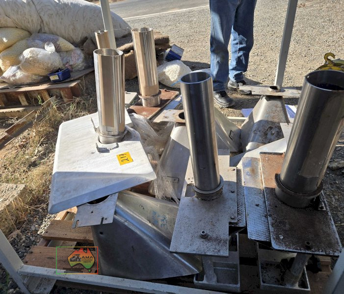 Assorted stainless steel tubes and hoppers from bagging machine - photo 6